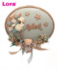 Kuru Çiçekli Bebek Kapı Süsü - 75529