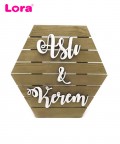 Yeni Sezon Ahşap İsimlik - 95233