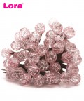 Pembe Akrilik Top Çiçek 48 Adet