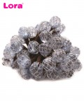Mavi Akrilik Top Çiçek 48 Adet - 98842