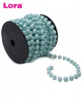 8mm Parlak Bebe Mavisi Boncuk Garland (9.5Metre) - 99204
