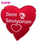 3 Adet 13cm Seni Seviyorum Yazılı Yastık - 99301