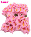 15cm Lateks Pembe Renk Gala Çiçeği 72 Adet - 99361