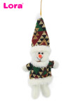 12cm Peluş Yeşil Kıyafetli Yılbaşı Ağacı Süsü - 99606